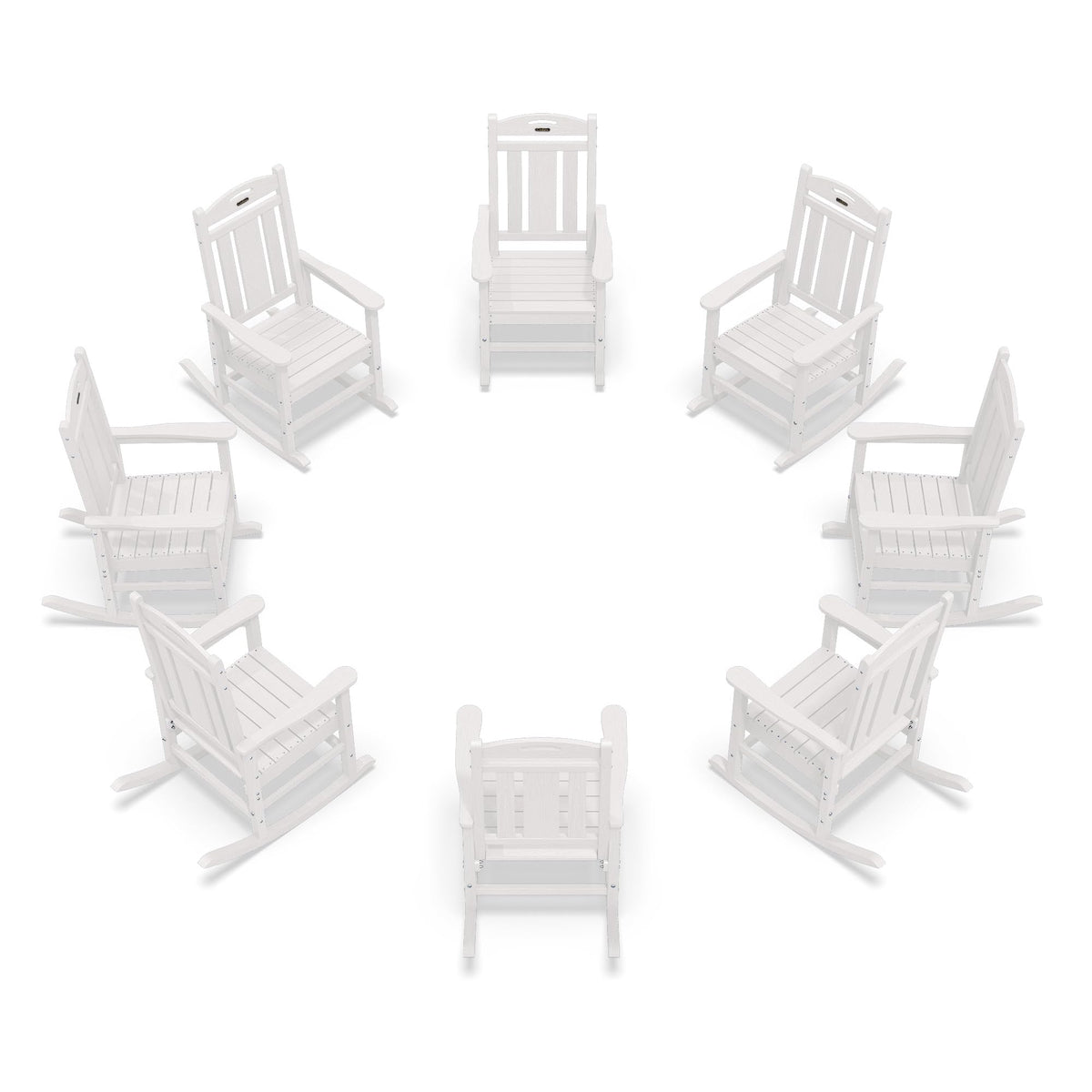 Ciokea Oversized Outdoor Rocking Chair, 380lbs Heavy-Duty Large Patio Rocker, Weather Resistant & Anti-Fade Porch Chair, High Back Cozy Rocking Chair for Outside, Fire Pit, Deck, Garden, Black