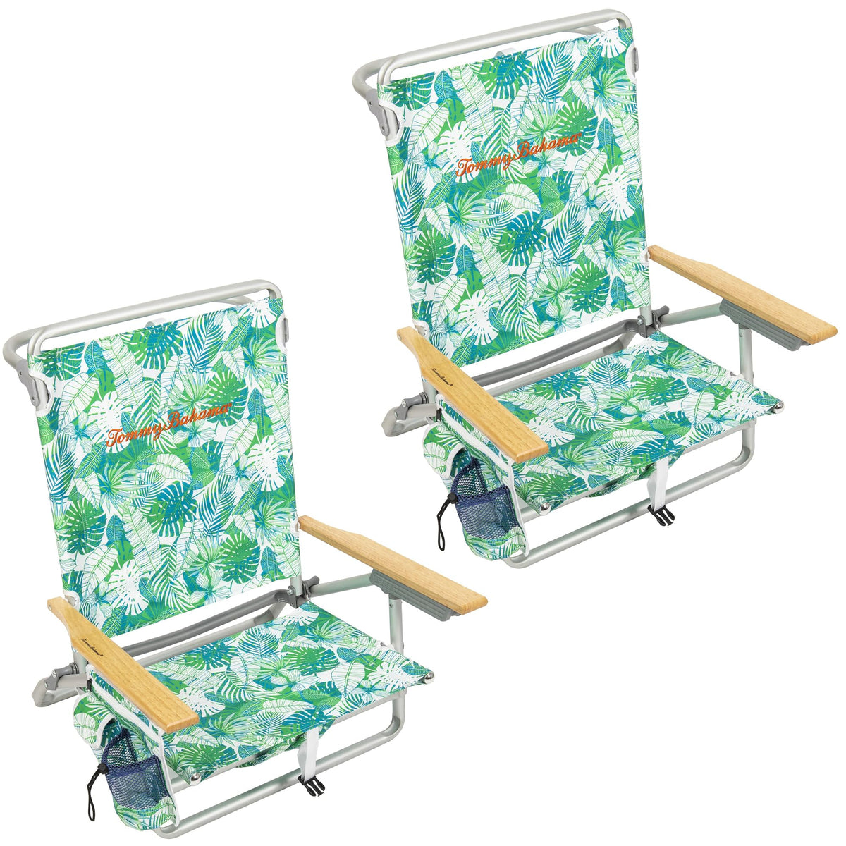 Tommy Bahama 5-Position Lay Flat Beach Chair, 8.5 in Seat Height