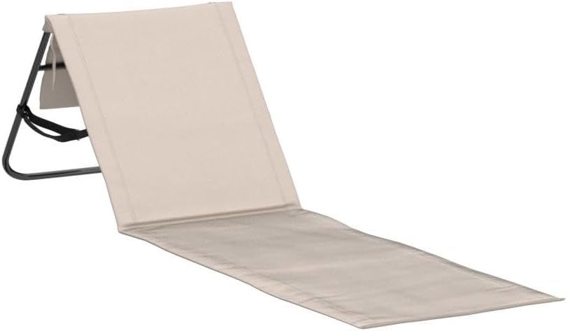 Lightweight Beach Chairs for Adults #2026 - Beach Mat Sand Free Waterproof I Ideal as Lounger for Tanning I Relaxing, Compact & Ultimate Beach Gear (Beige)