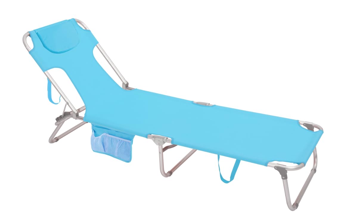 SUNNYFEEL Lay Flat Tanning Chair, Face Down Lounger, 5-Position Reclining
