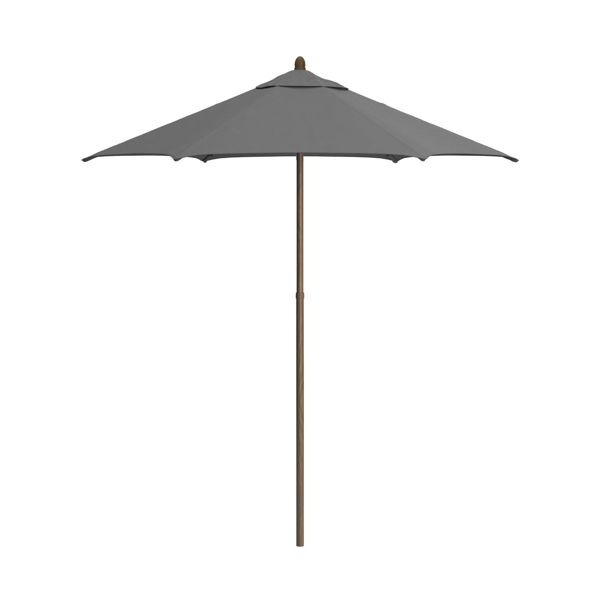 Sunline 9 ft Faux- Wood Patio Umbrella, Push Open Pin Stop Outdoor Market Umbrella with UV Protection & Wind Vent, Metal Frame for Deck, Pool & Table, Tuscan