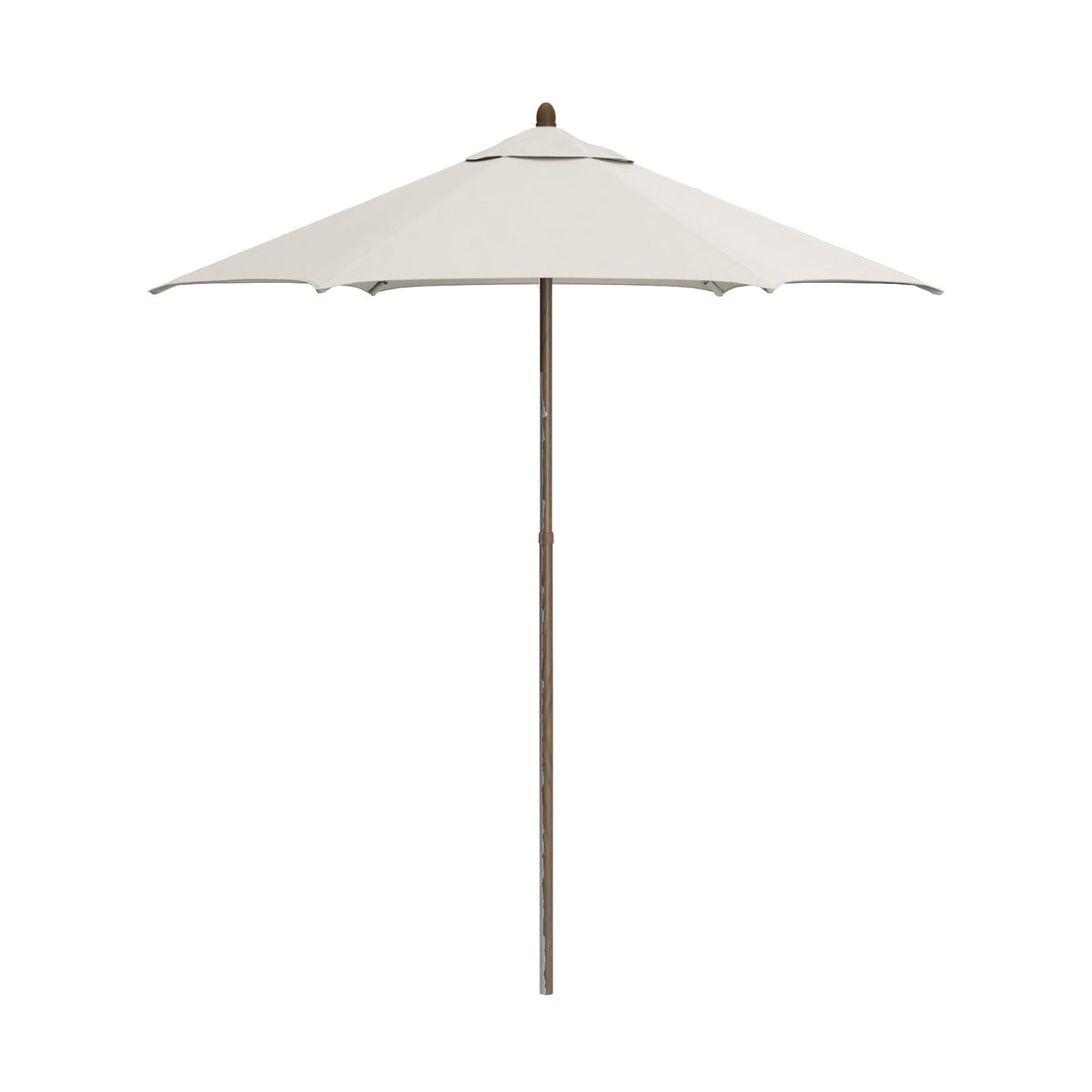 Sunline 9 ft Faux- Wood Patio Umbrella, Push Open Pin Stop Outdoor Market Umbrella with UV Protection & Wind Vent, Metal Frame for Deck, Pool & Table, Tuscan