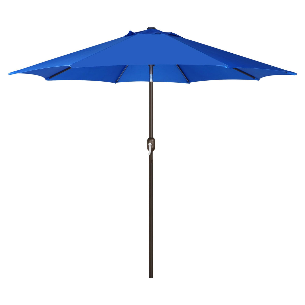 Blissun 9' Outdoor Patio Umbrella, Outdoor Table Umbrella, Yard Umbrella, Market Umbrella with 8 Sturdy Ribs, Push Button Tilt and Crank
