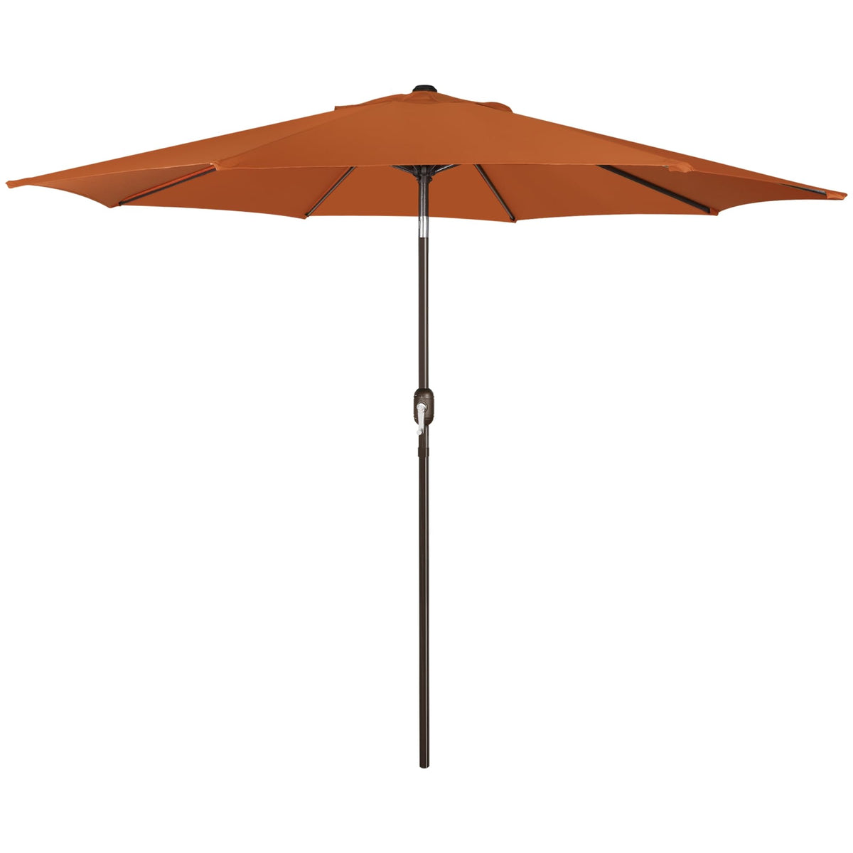 Blissun 9' Outdoor Patio Umbrella, Outdoor Table Umbrella, Yard Umbrella, Market Umbrella with 8 Sturdy Ribs, Push Button Tilt and Crank