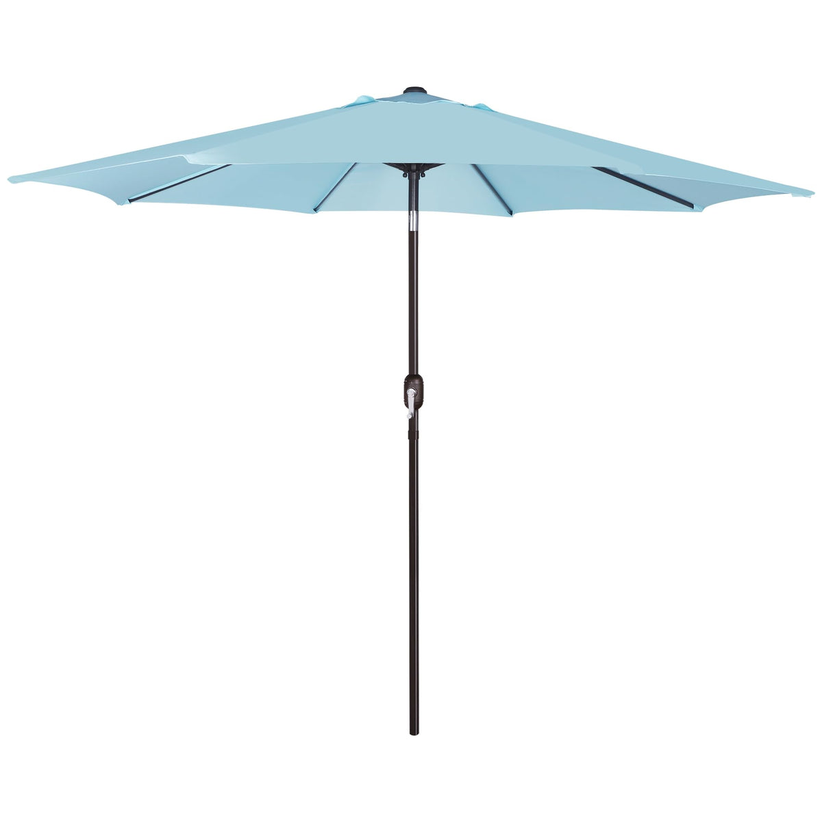 Blissun 9' Outdoor Patio Umbrella, Outdoor Table Umbrella, Yard Umbrella, Market Umbrella with 8 Sturdy Ribs, Push Button Tilt and Crank