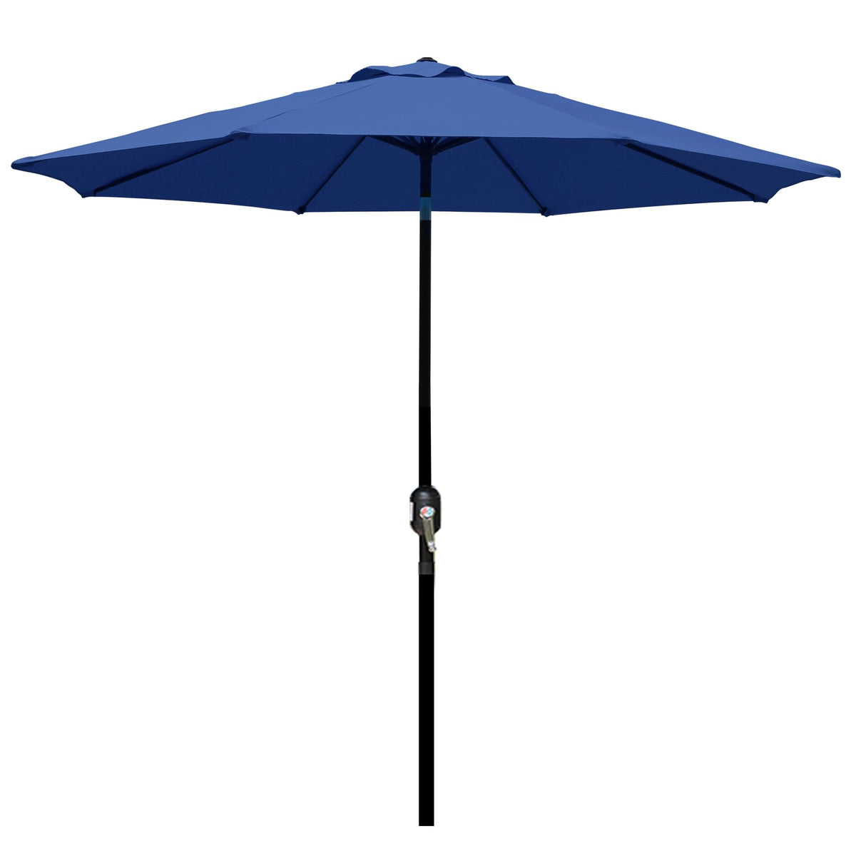 Blissun 9' Outdoor Patio Umbrella, Outdoor Table Umbrella, Yard Umbrella, Market Umbrella with 8 Sturdy Ribs, Push Button Tilt and Crank