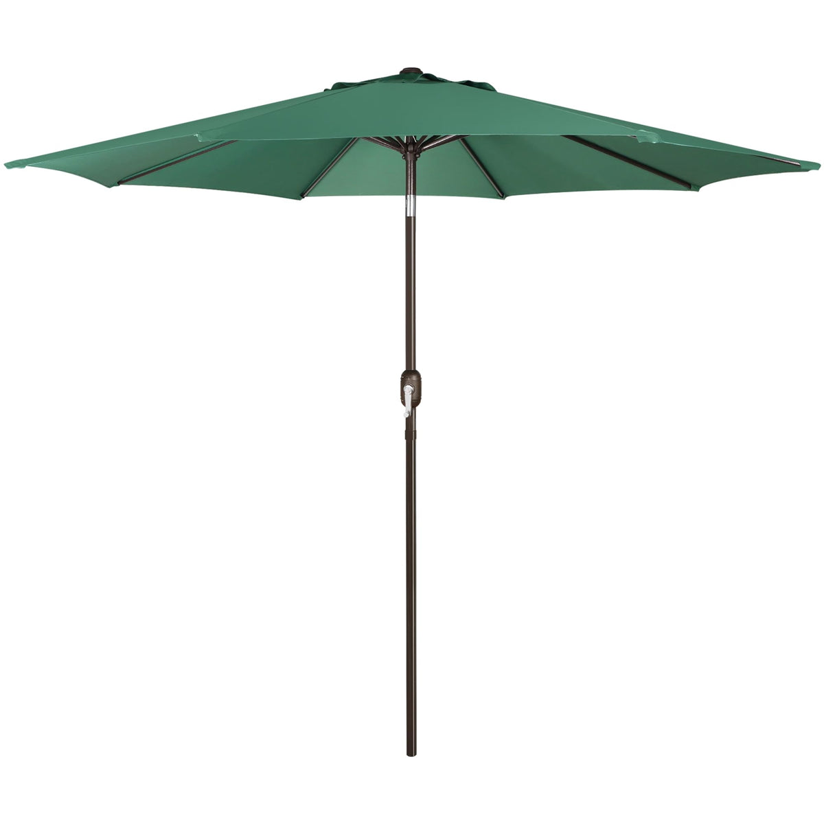 Blissun 9' Outdoor Patio Umbrella, Outdoor Table Umbrella, Yard Umbrella, Market Umbrella with 8 Sturdy Ribs, Push Button Tilt and Crank