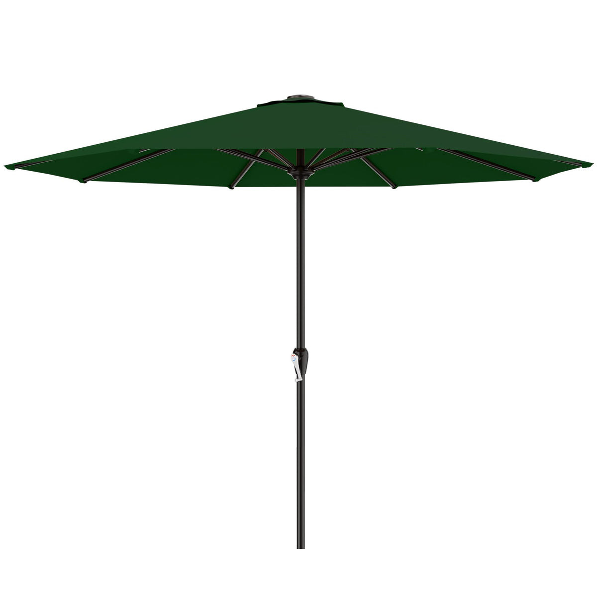 AreShark 9FT Outdoor Patio Umbrella with Tilt and Crank, Dark Green