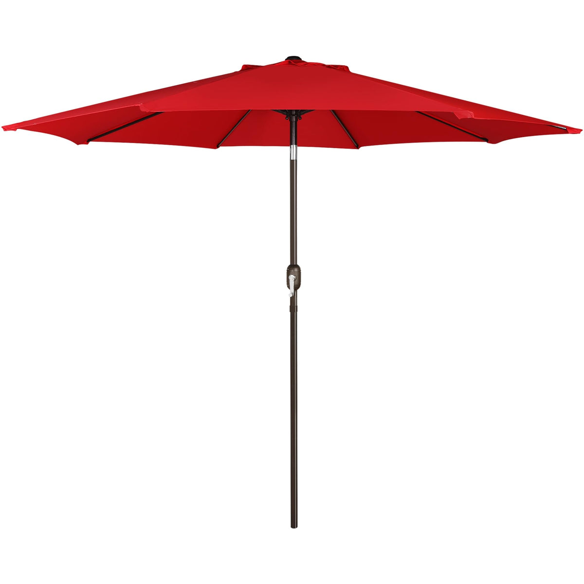 Blissun 9' Outdoor Patio Umbrella, Outdoor Table Umbrella, Yard Umbrella, Market Umbrella with 8 Sturdy Ribs, Push Button Tilt and Crank
