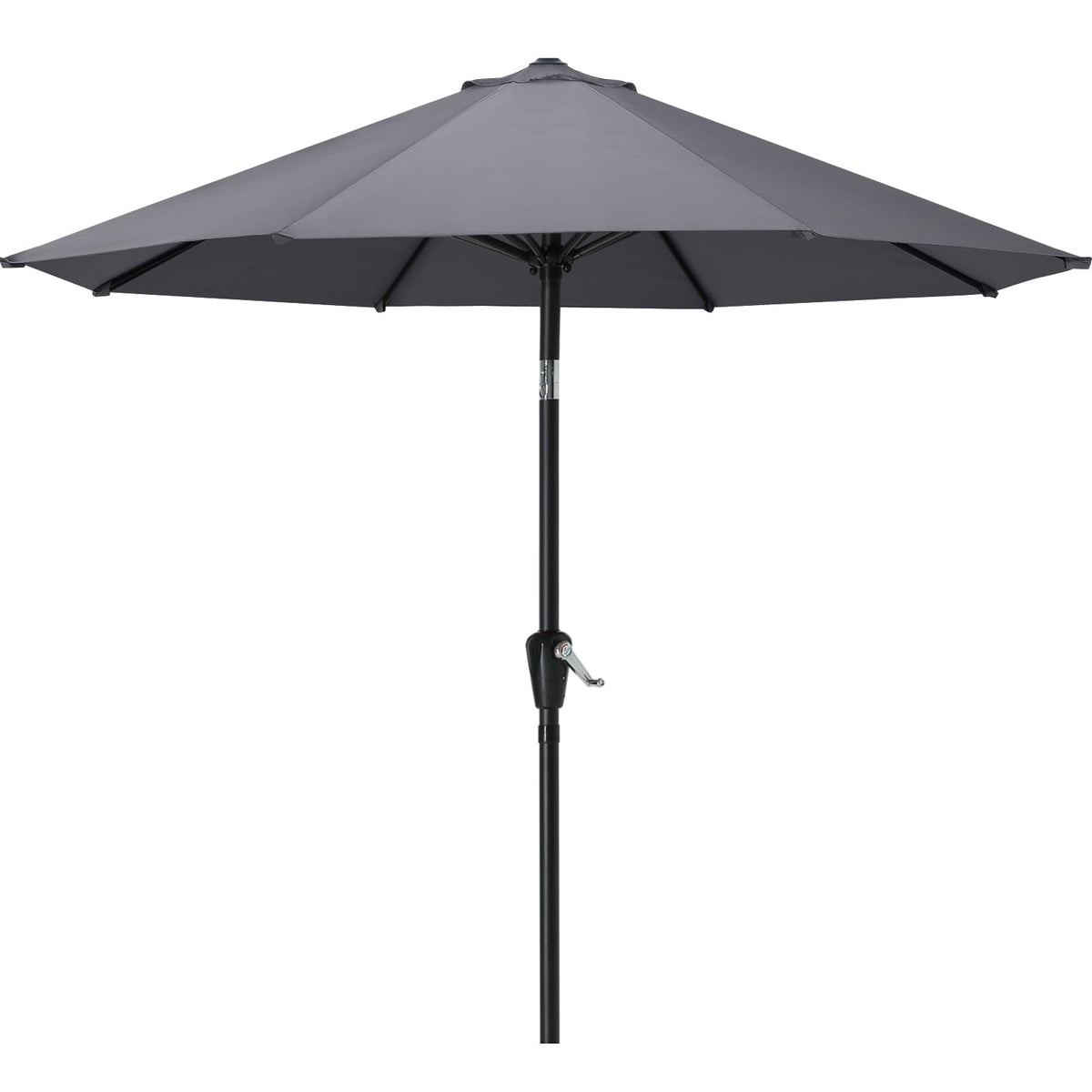 MASTERCANOPY 9ft Patio Umbrella with Tilt & Crank, Brown