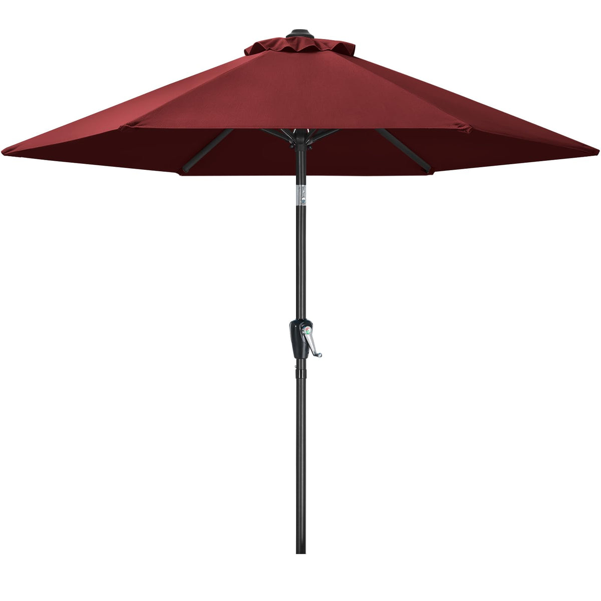 MASTERCANOPY 9ft Patio Umbrella with Tilt & Crank, Brown