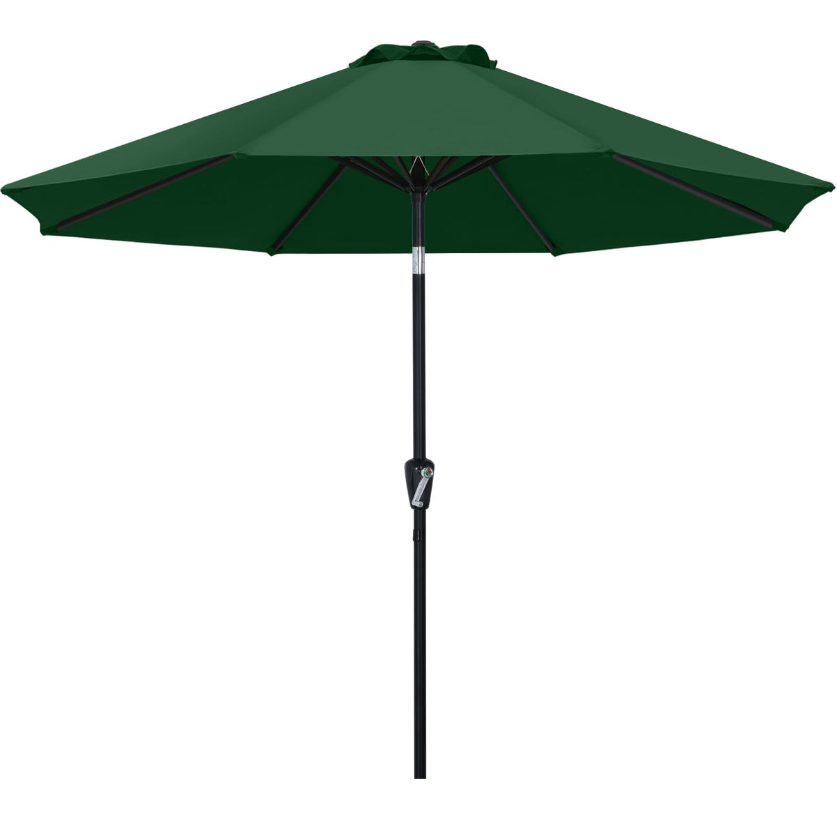 MASTERCANOPY 9ft Patio Umbrella with Tilt & Crank, Brown