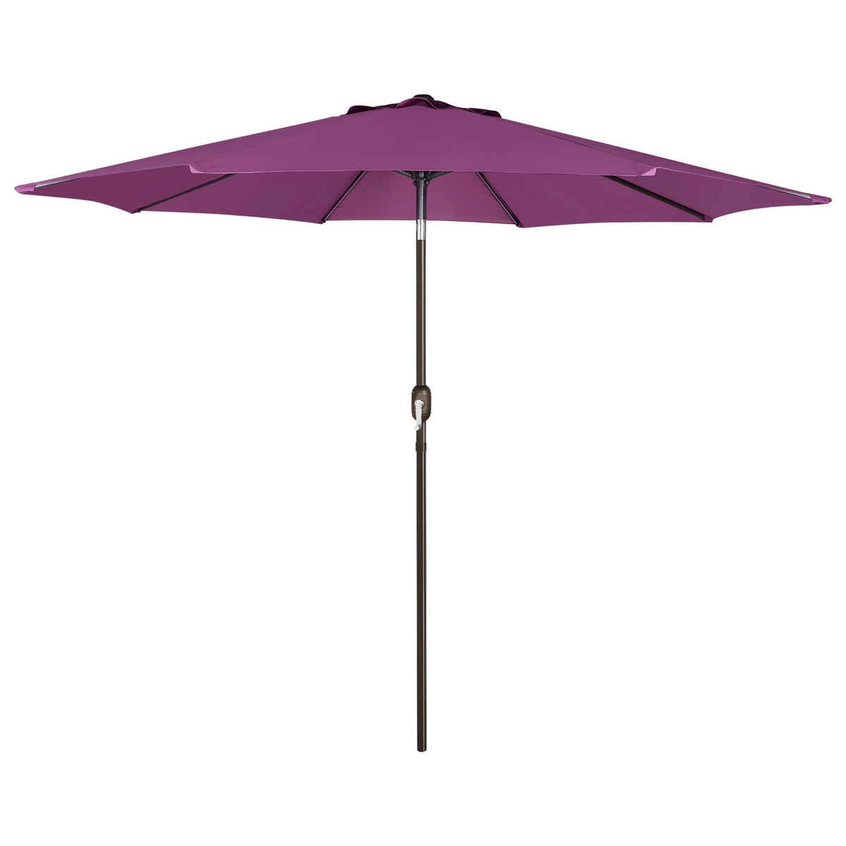Blissun 9' Outdoor Patio Umbrella, Outdoor Table Umbrella, Yard Umbrella, Market Umbrella with 8 Sturdy Ribs, Push Button Tilt and Crank
