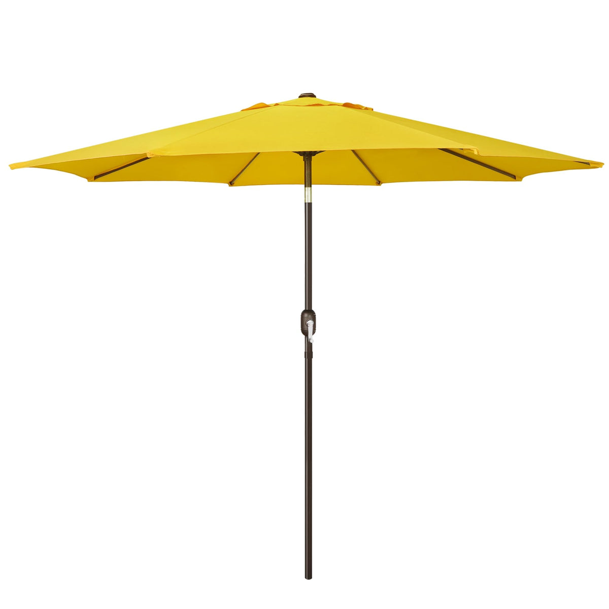 Blissun 9' Outdoor Patio Umbrella, Outdoor Table Umbrella, Yard Umbrella, Market Umbrella with 8 Sturdy Ribs, Push Button Tilt and Crank