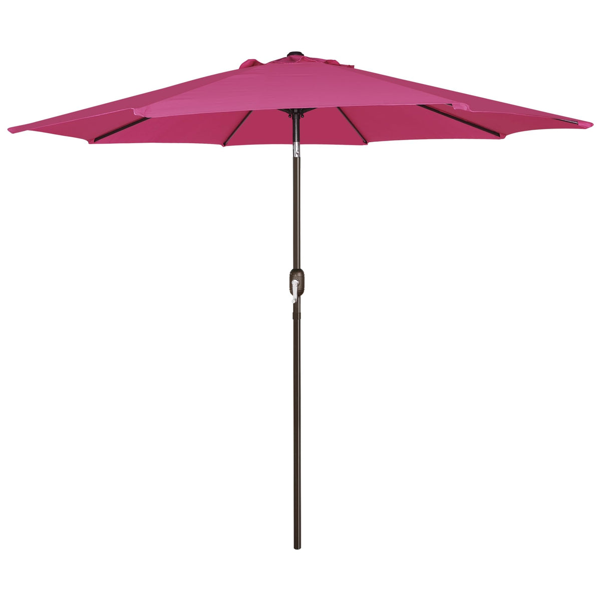 Blissun 9' Outdoor Patio Umbrella, Outdoor Table Umbrella, Yard Umbrella, Market Umbrella with 8 Sturdy Ribs, Push Button Tilt and Crank