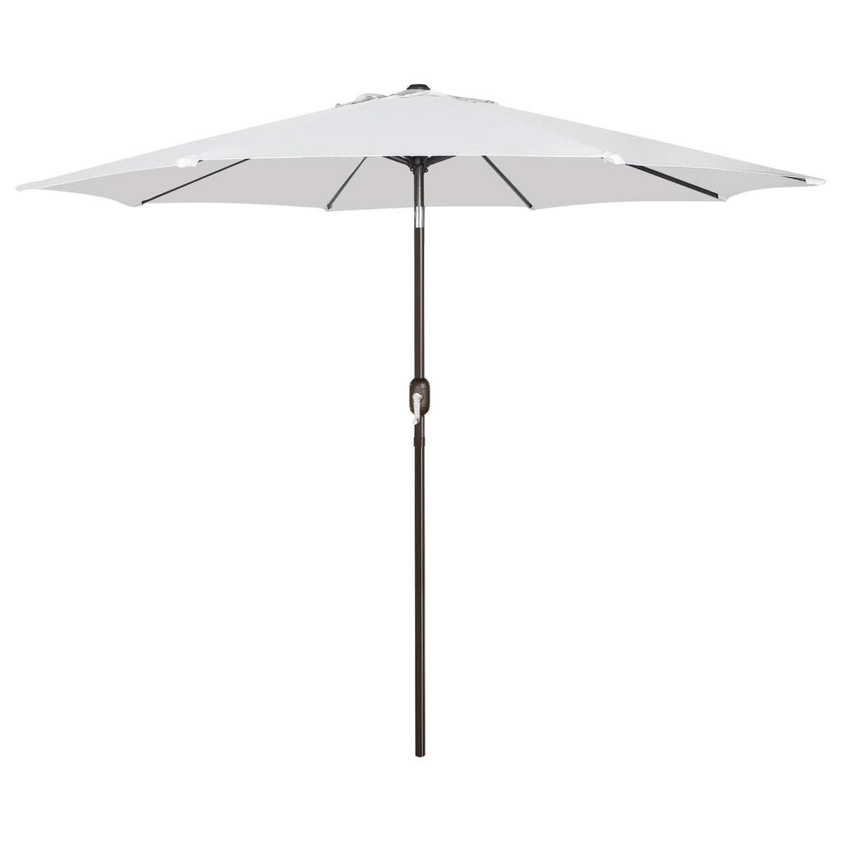 Blissun 9' Outdoor Patio Umbrella, Outdoor Table Umbrella, Yard Umbrella, Market Umbrella with 8 Sturdy Ribs, Push Button Tilt and Crank