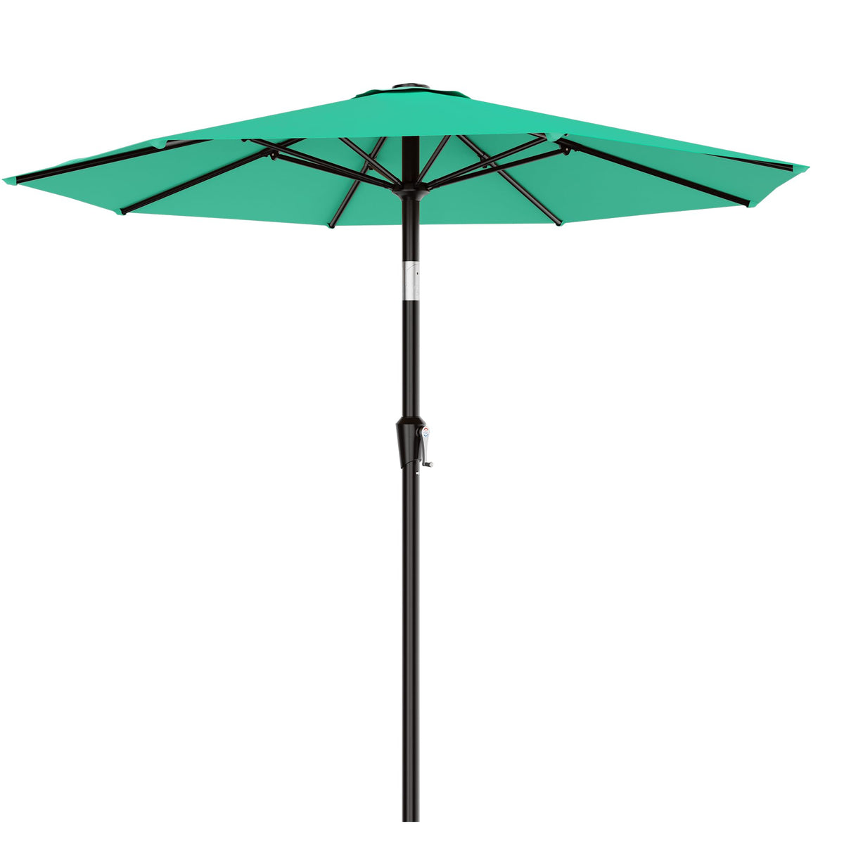 AreShark 9FT Outdoor Patio Umbrella with Tilt and Crank, Dark Green