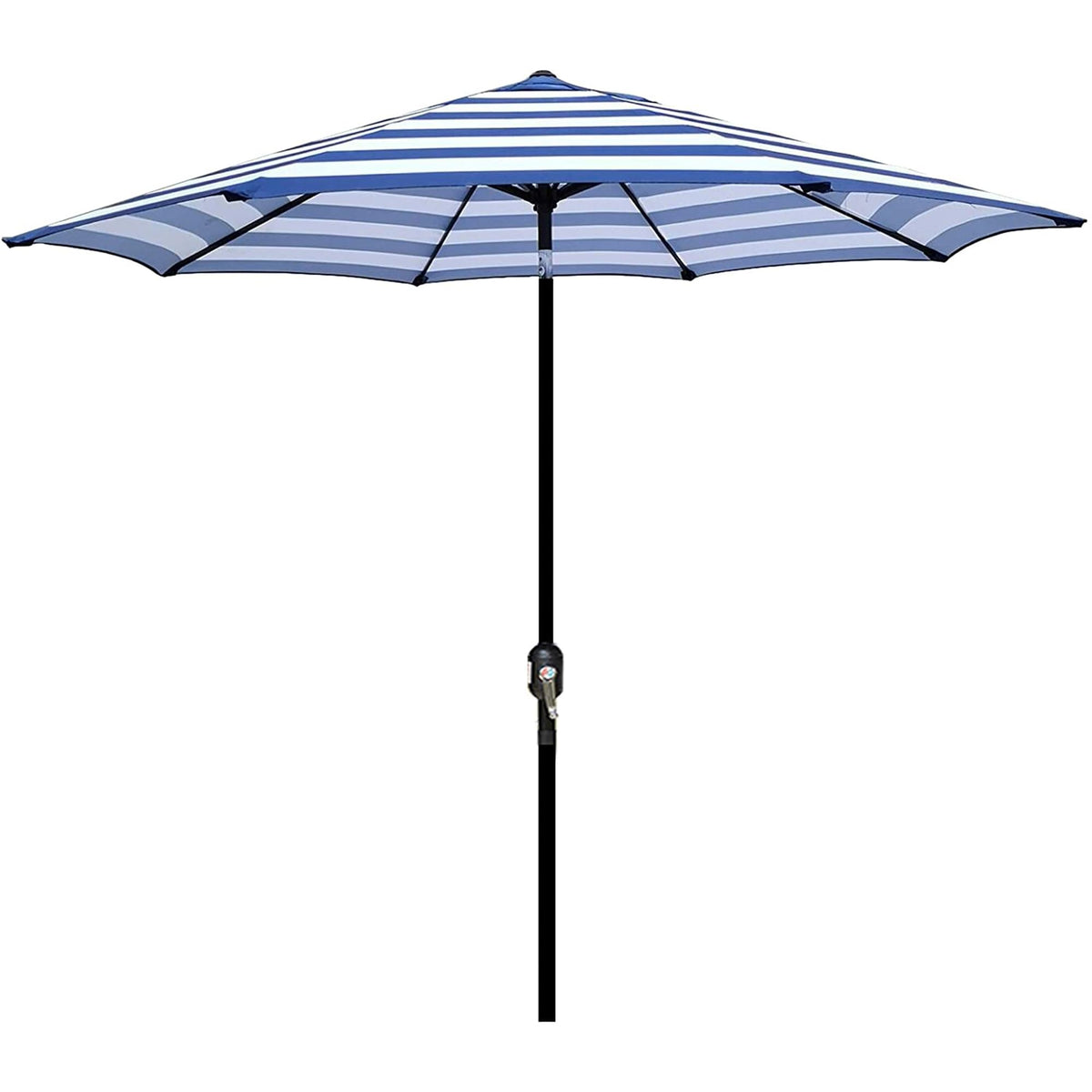 Blissun 9' Outdoor Patio Umbrella, Outdoor Table Umbrella, Yard Umbrella, Market Umbrella with 8 Sturdy Ribs, Push Button Tilt and Crank