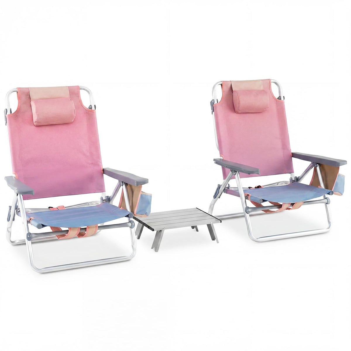 GYMAX Beach Chairs, Backpack Camping Chair