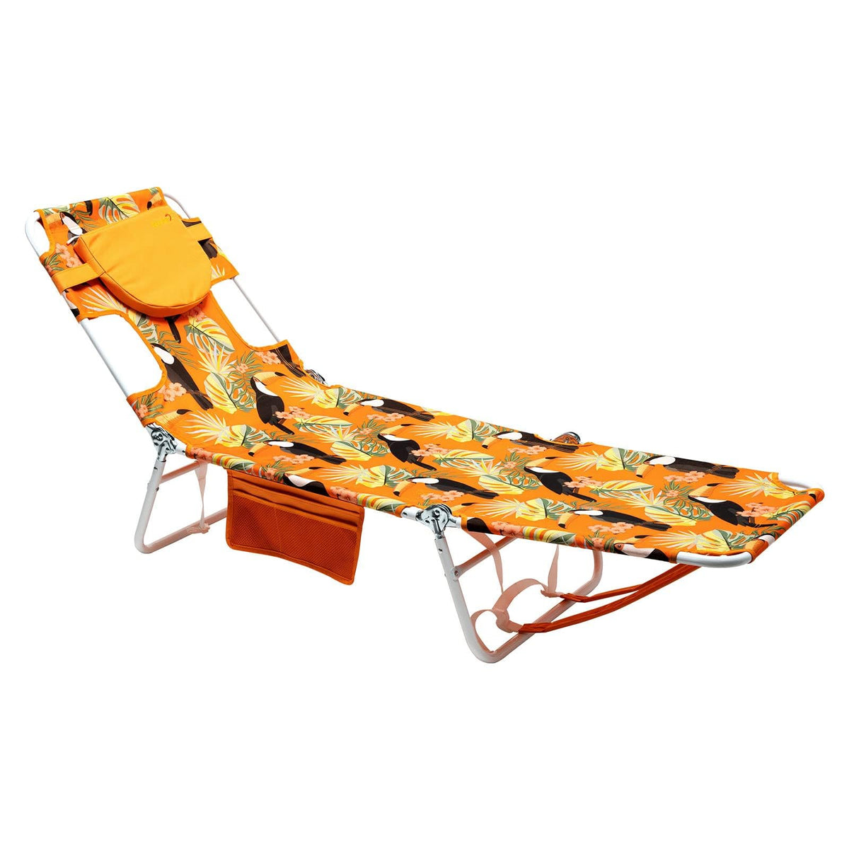 SUNNYFEEL Lay Flat Tanning Chair, Face Down Lounger, 5-Position Reclining