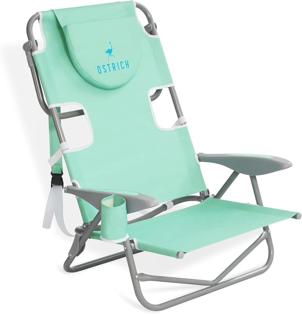 Ostrich the Heavy-Duty Backpacker, Portable Outdoor Beach Chair, Teal