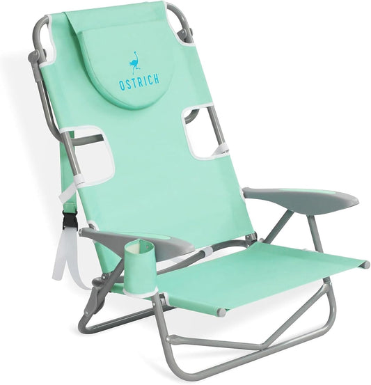 Ostrich the Heavy-Duty Backpacker, Portable Outdoor Beach Chair, Teal