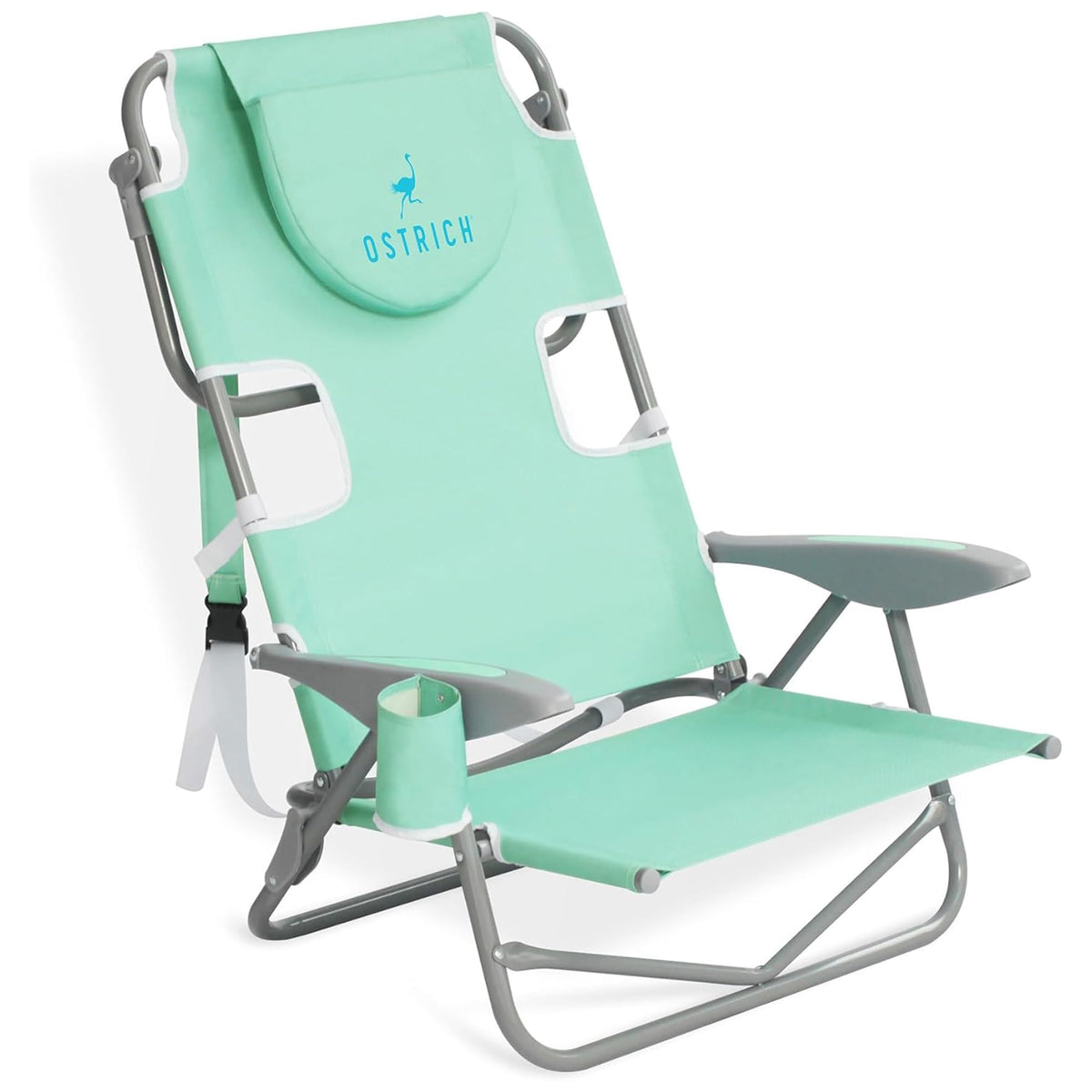 Ostrich the Heavy-Duty Backpacker, Portable Outdoor Beach Chair, Teal