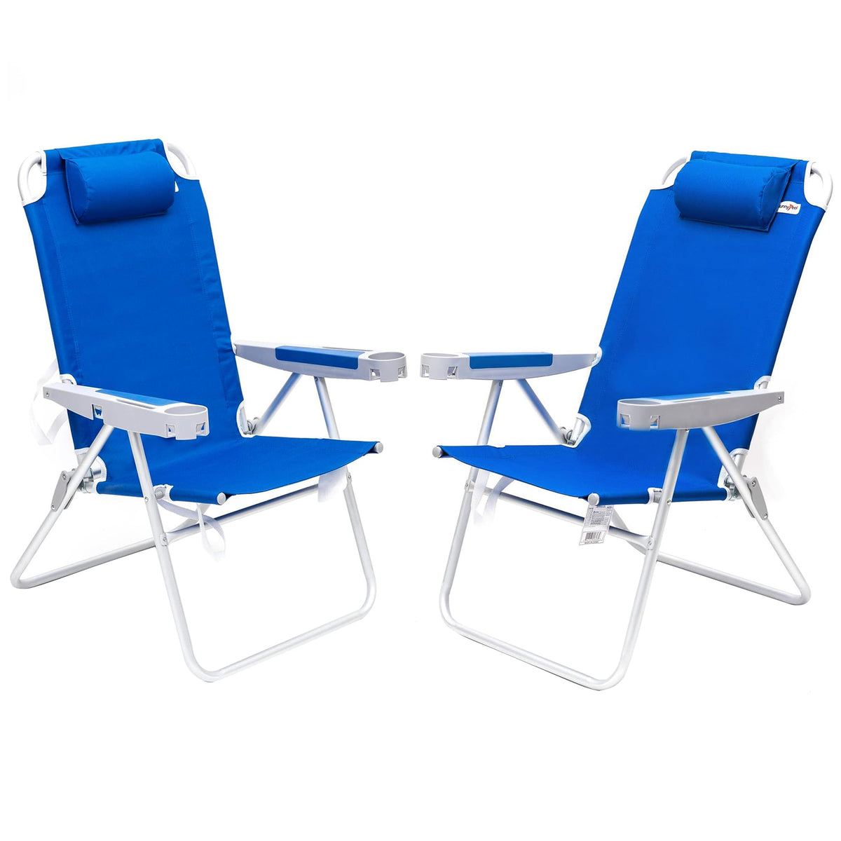 SUNNYFEEL Tall Beach Chair for Adults, High Back High Seat Folding Chairs