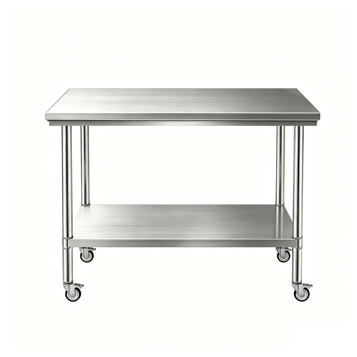 24x48 Stainless Steel Table,900 LBS Capacity，with Wheels