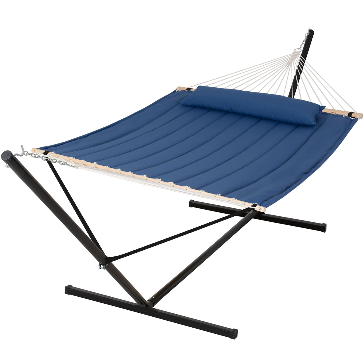 SUNCREAT 2 Person Hammock with Stand, 475 lbs Capacity, Dark Grey
