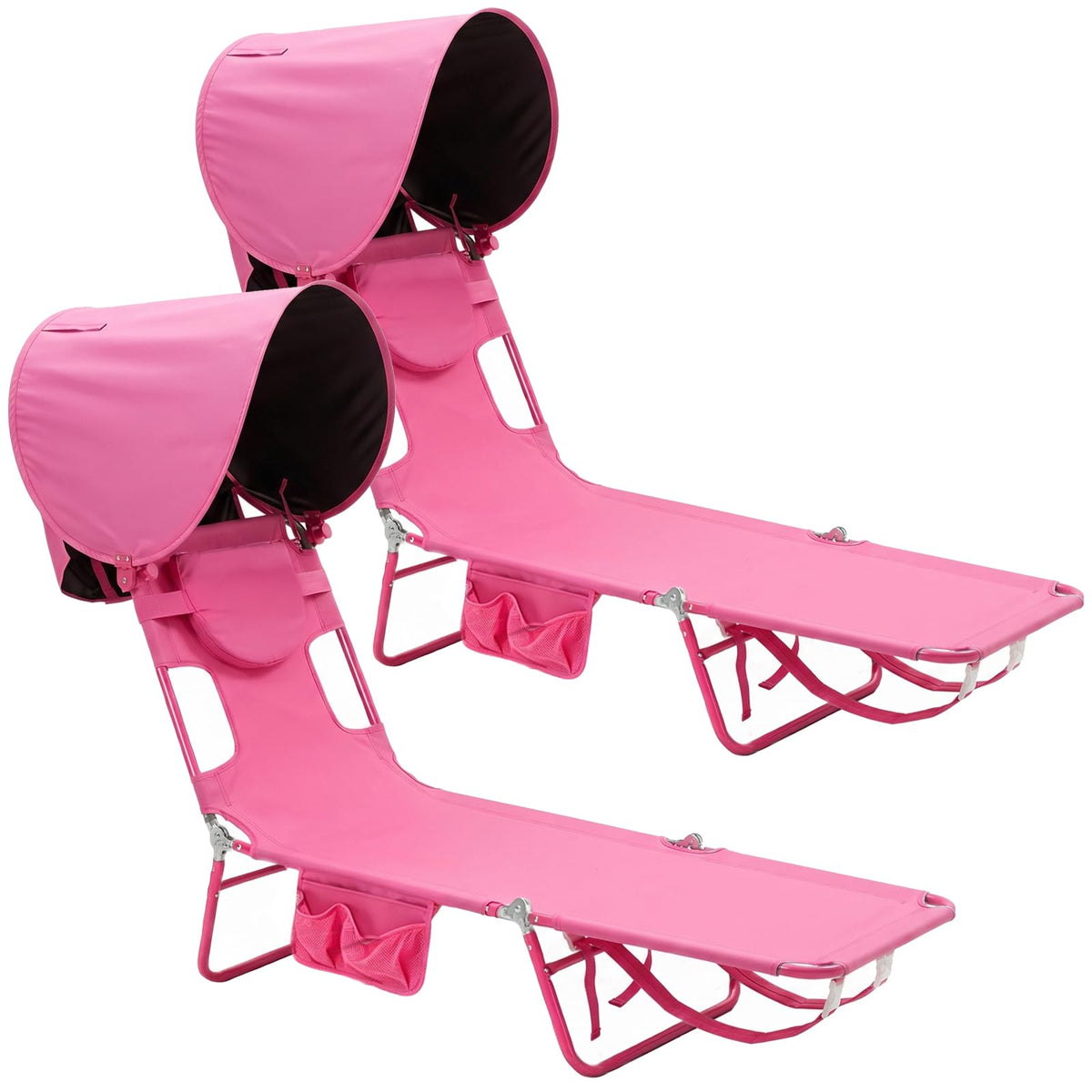 SUNNYFEEL Lay Flat Tanning Chair, Face Down Lounger, 5-Position Reclining