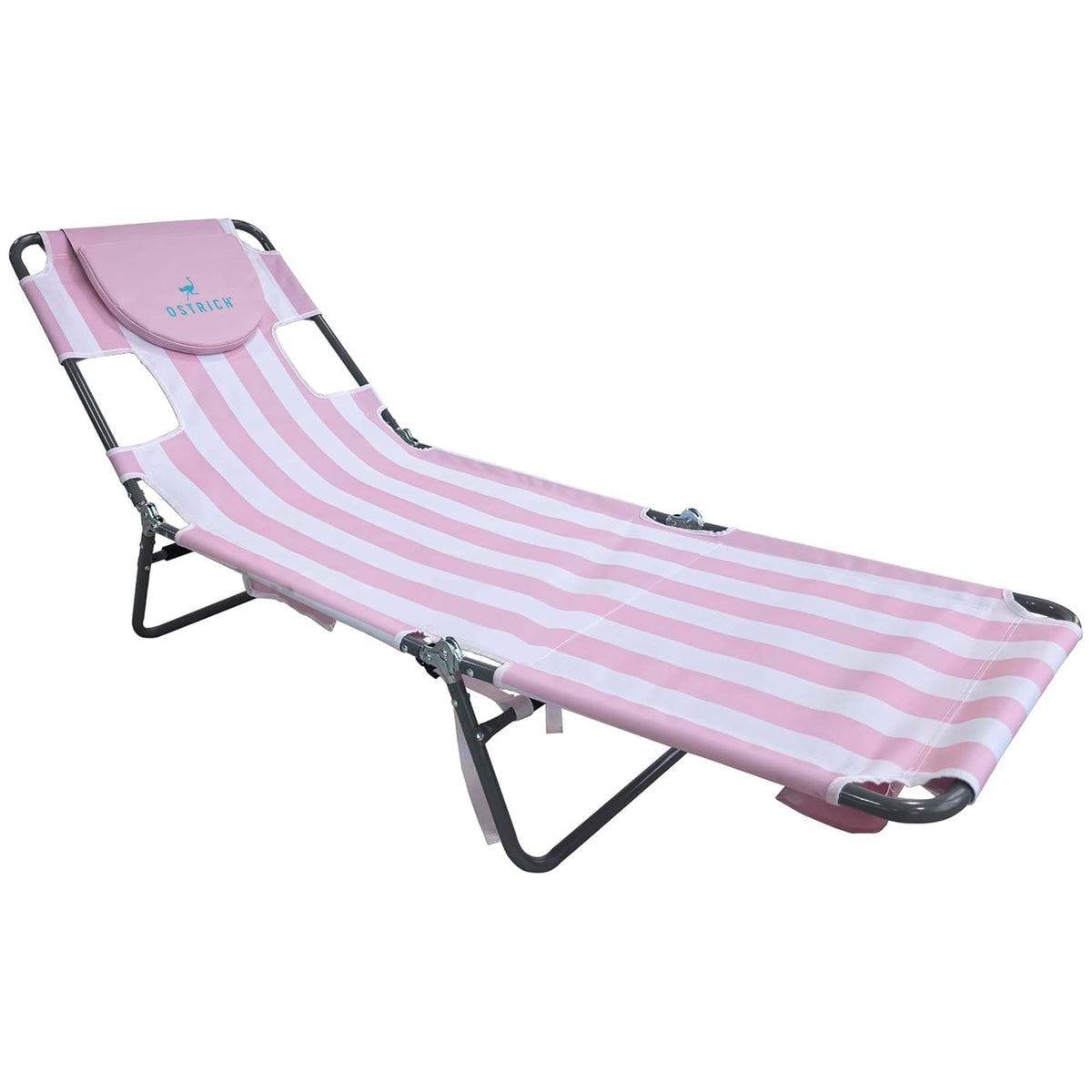 Ostrich The Original Chaise Lounge 72"x22" Portable Reclining Lounger, Blue