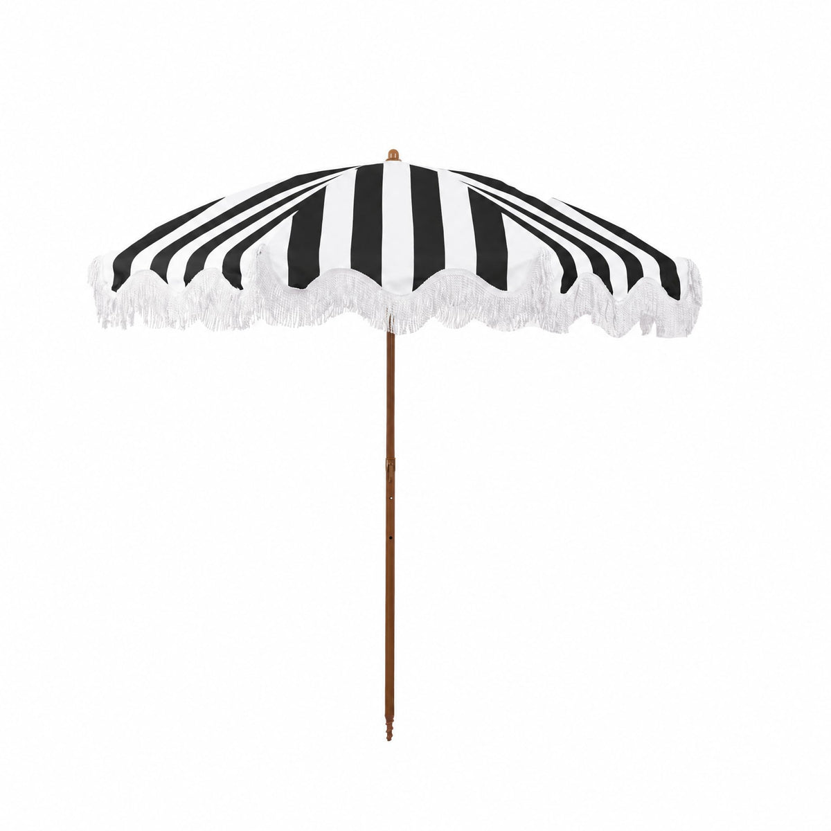 Rayjee 6.5FT Outdoor Patio Umbrella with Fringe, Boho Beach Umbrella
