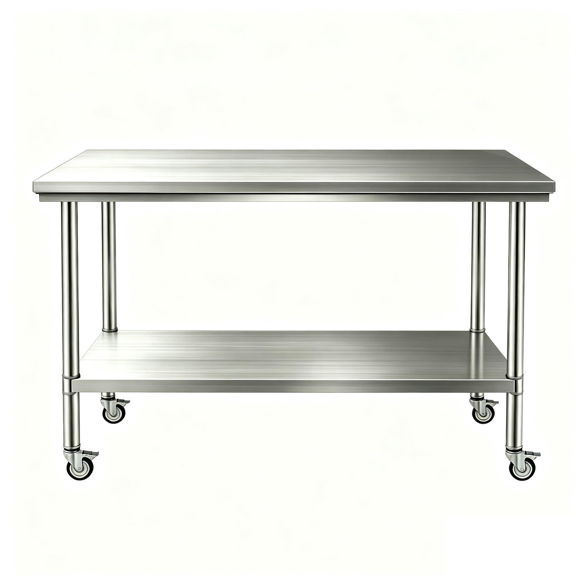 24x48 Stainless Steel Table,900 LBS Capacity，with Wheels