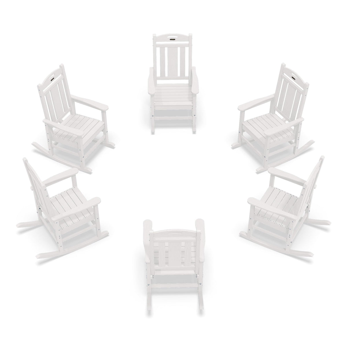 Ciokea Oversized Outdoor Rocking Chair, 380lbs Heavy-Duty Large Patio Rocker, Weather Resistant & Anti-Fade Porch Chair, High Back Cozy Rocking Chair for Outside, Fire Pit, Deck, Garden, Black