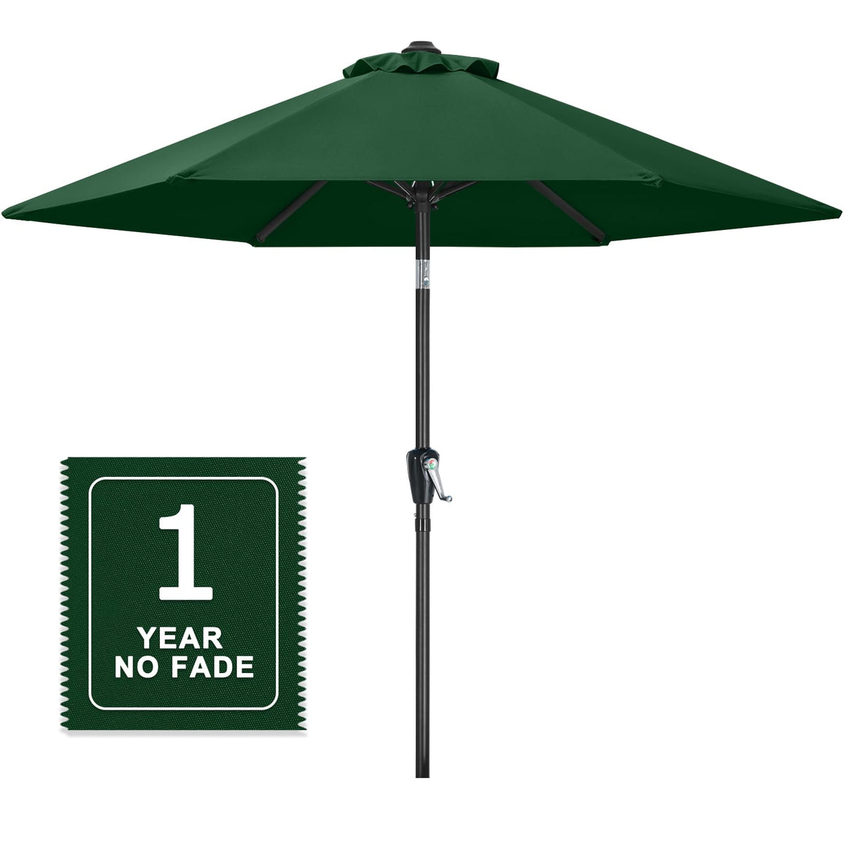MASTERCANOPY 9ft Patio Umbrella with Tilt & Crank, Brown