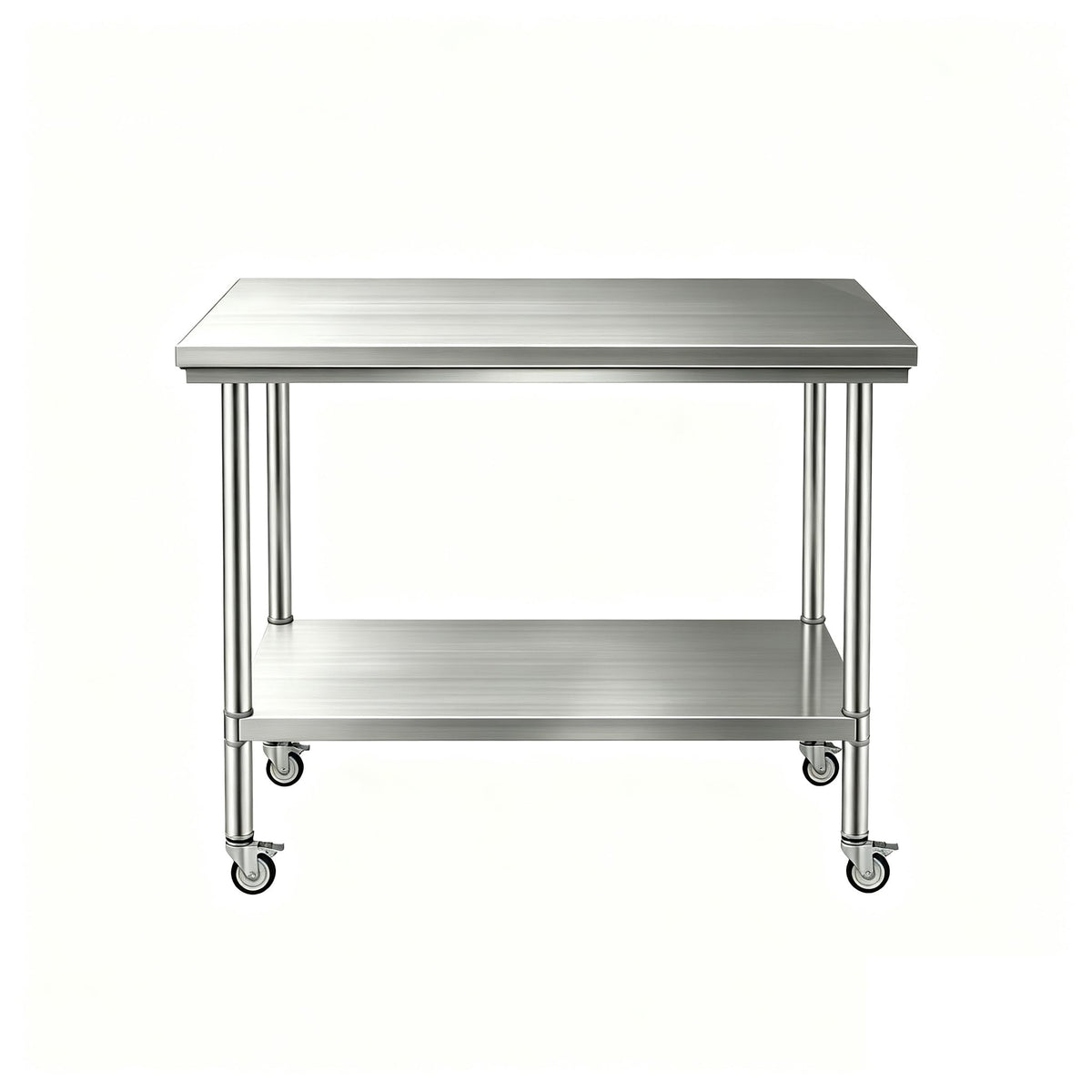 24x48 Stainless Steel Table,900 LBS Capacity，with Wheels