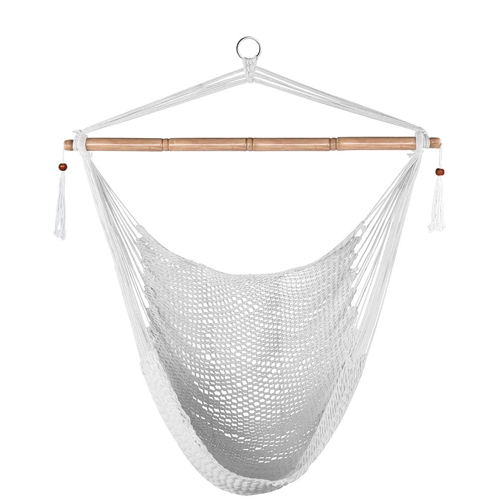 Lazy Daze Hammock Chair, Hanging Swing Chair, Caribbean Rope Chair