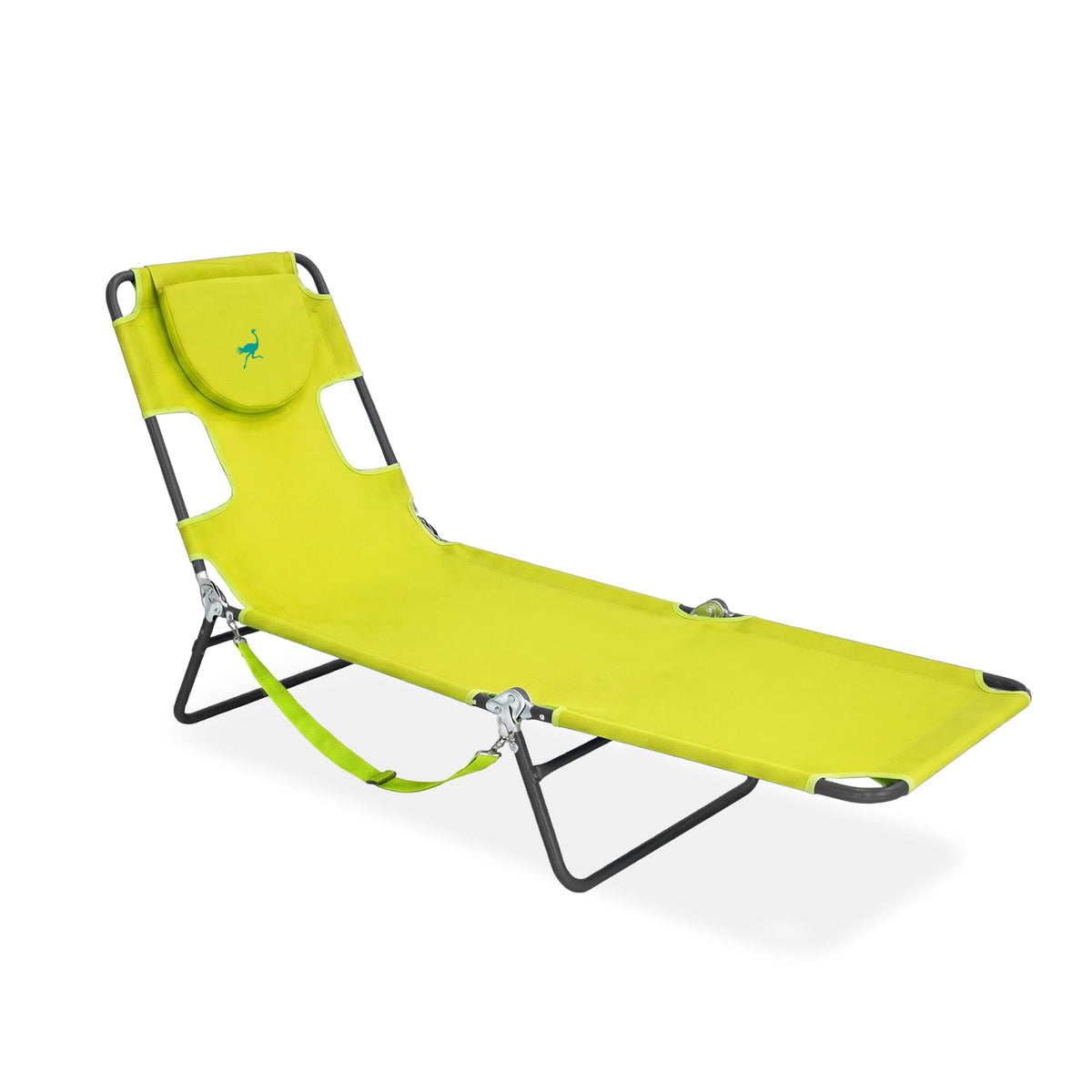 Ostrich The Original Chaise Lounge 72"x22" Portable Reclining Lounger, Blue