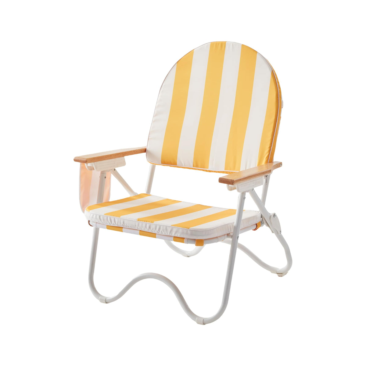 4-Position Padded Beach Chair, Low Backpack Beach Chair