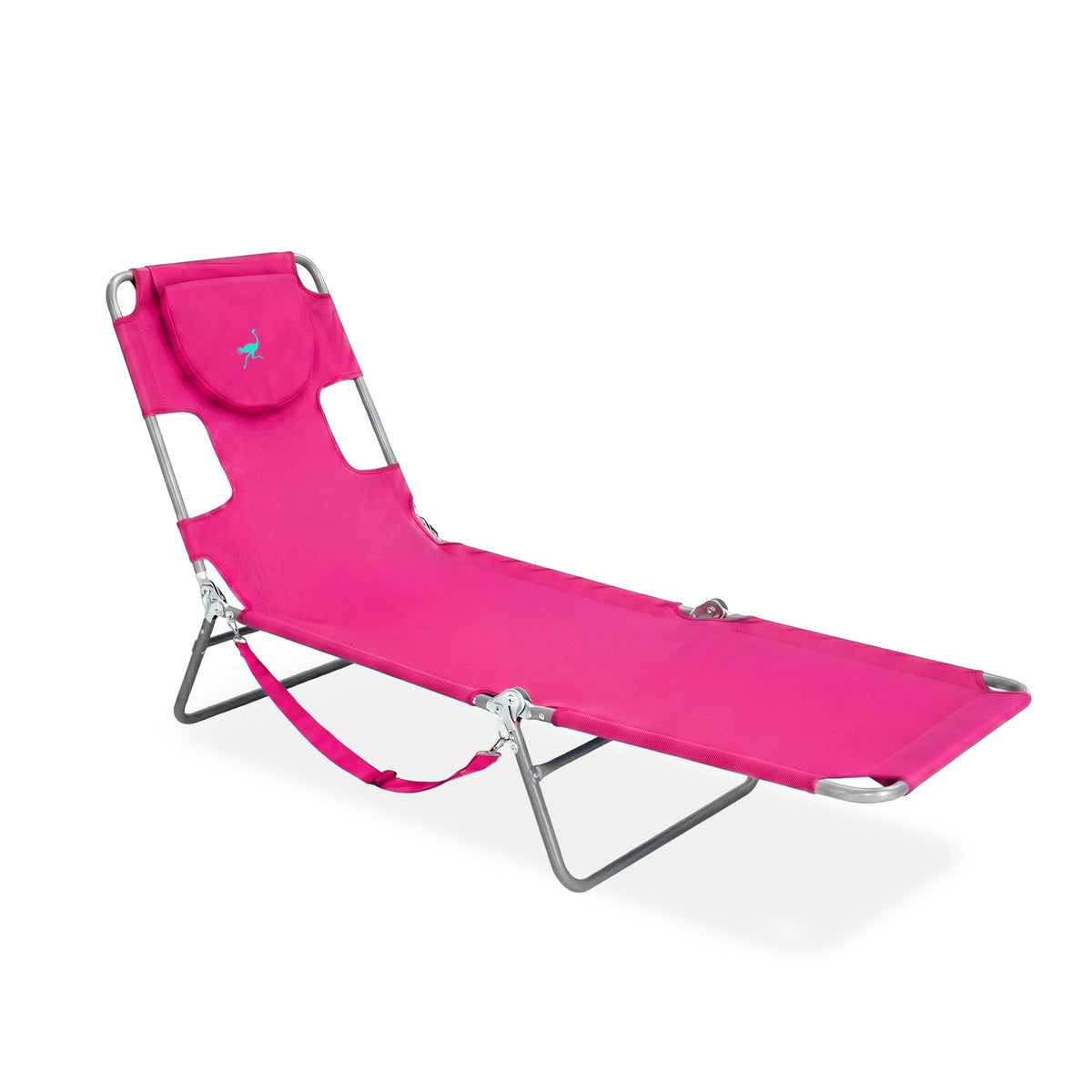 Ostrich The Original Chaise Lounge 72"x22" Portable Reclining Lounger, Blue
