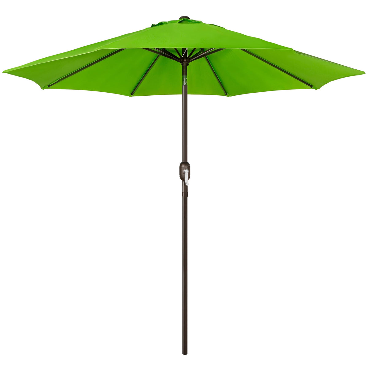 Blissun 9' Outdoor Patio Umbrella, Outdoor Table Umbrella, Yard Umbrella, Market Umbrella with 8 Sturdy Ribs, Push Button Tilt and Crank