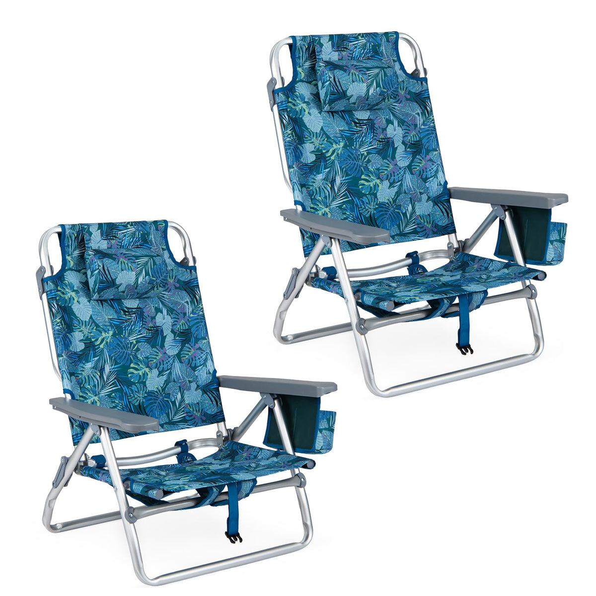 GYMAX Beach Chairs, Backpack Camping Chair