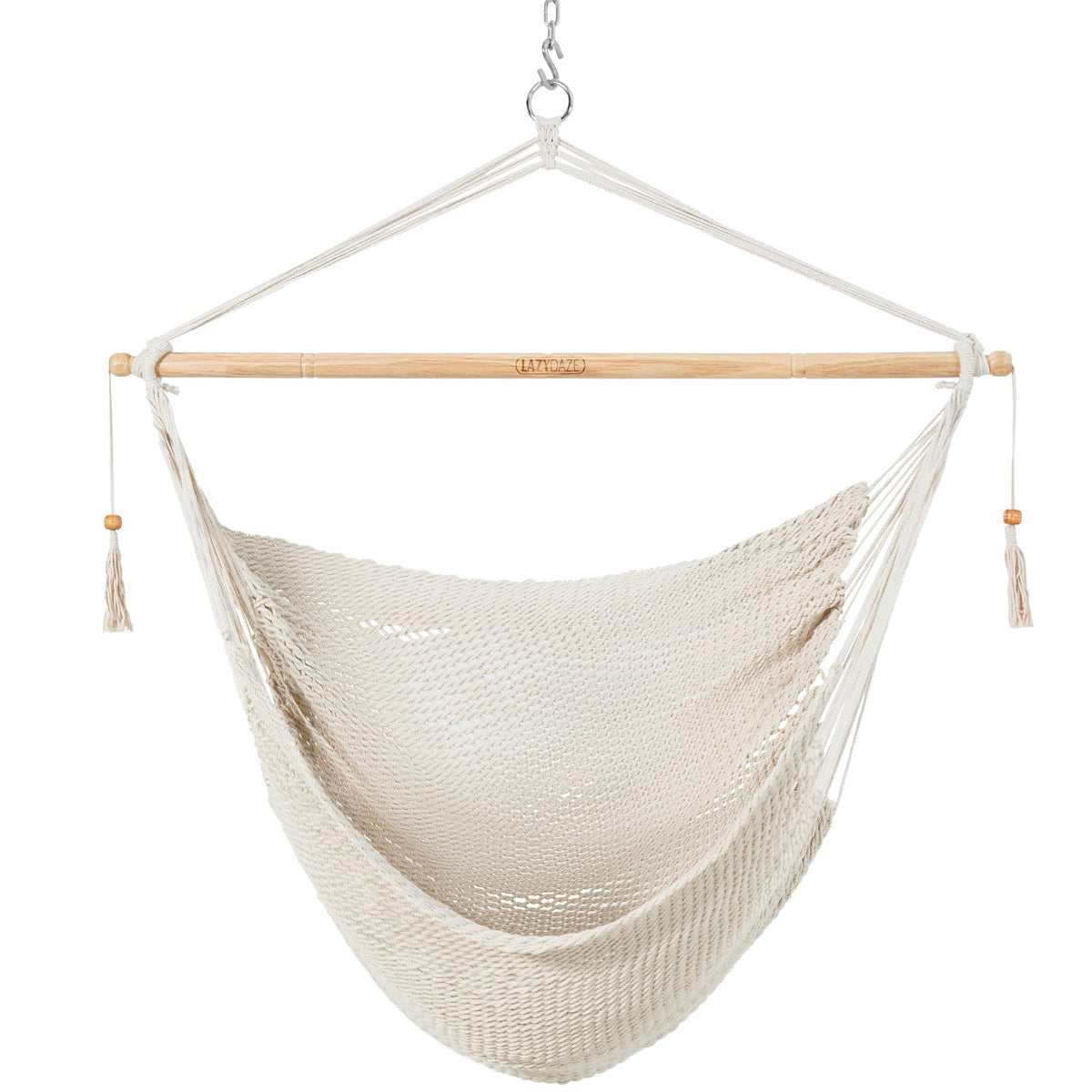 Lazy Daze Hammock Chair, Hanging Swing Chair, Caribbean Rope Chair