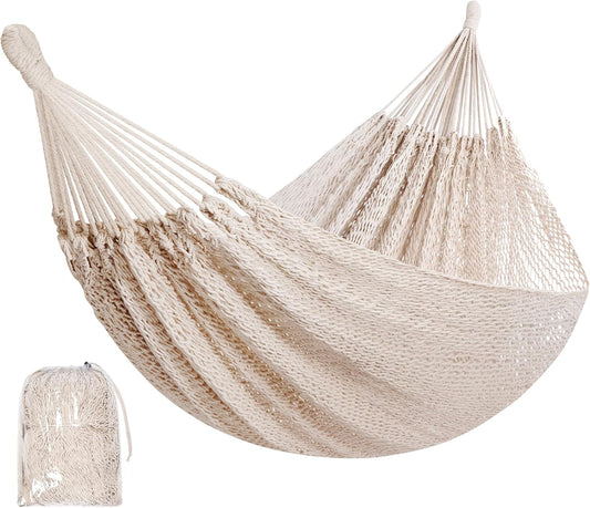 HappyPicnic Handwoven Mayan Hammock, Portable Family Hammock with Carry Bag