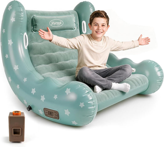 Joyreal Inflatable Rocking Chair for Kid - Toddler Sensory Chair for Autism