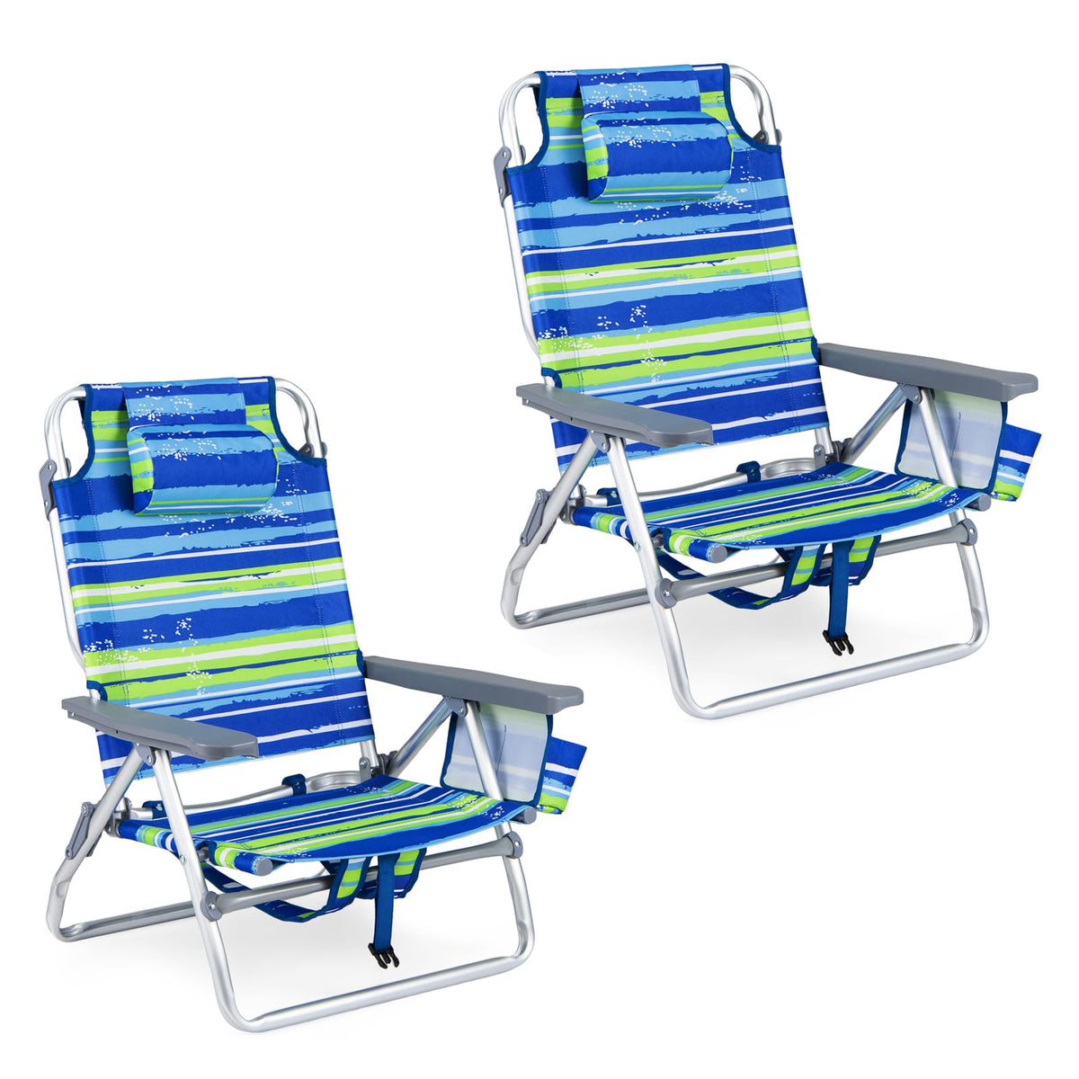 GYMAX Beach Chairs, Backpack Camping Chair