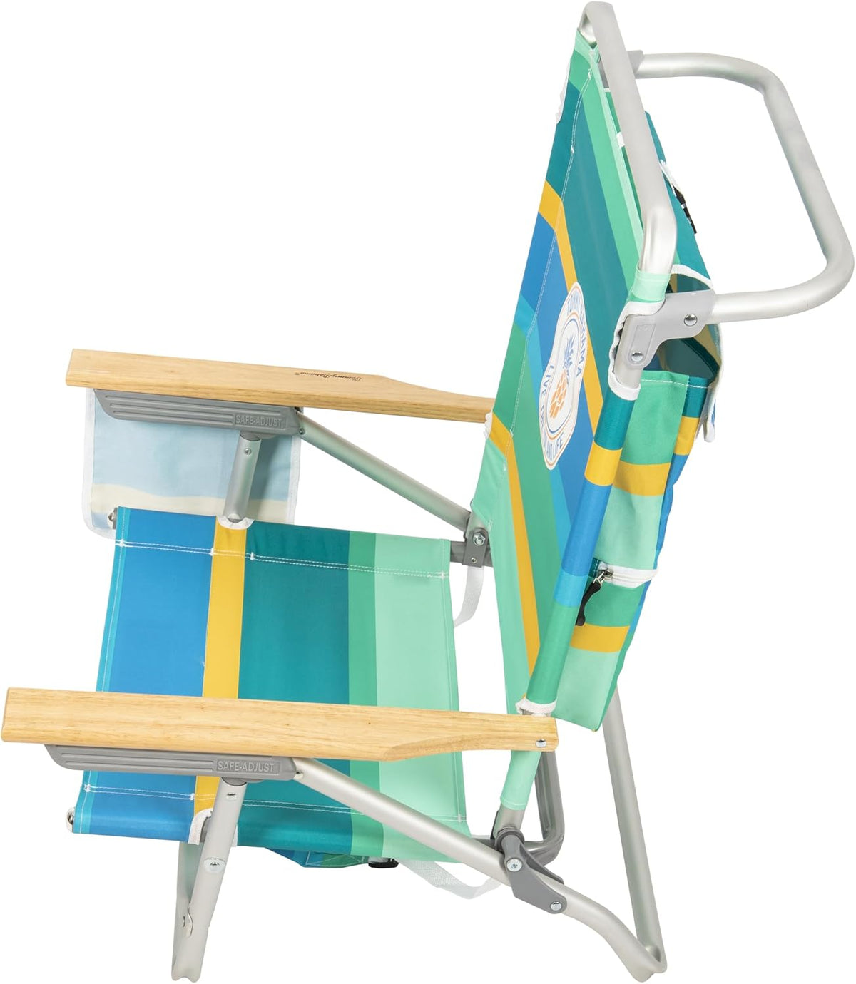 Tommy Bahama 5-Position Lay Flat Beach Chair, 8.5 in Seat Height