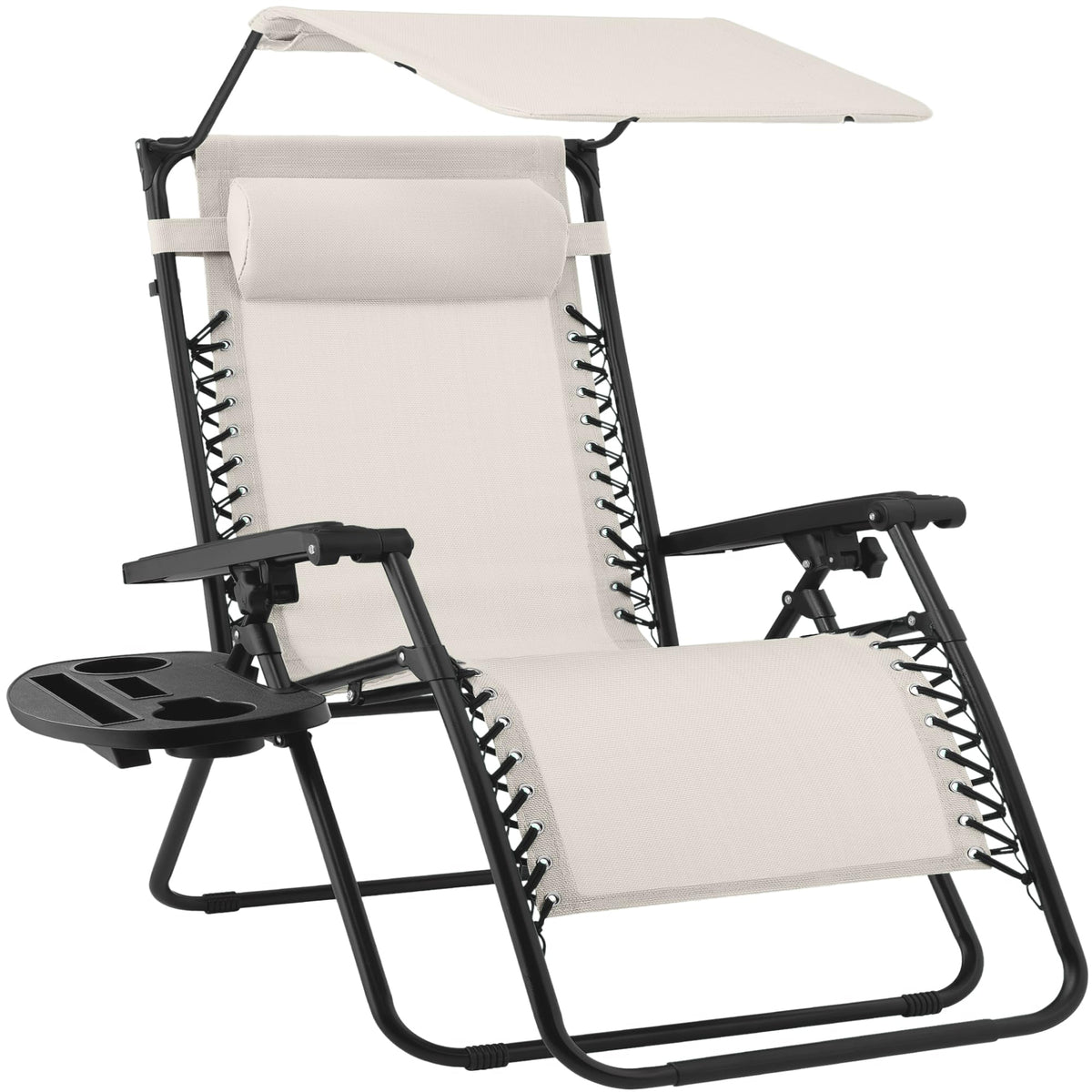 Best Choice Products Zero Gravity Chair Recliner w/Canopy Shade