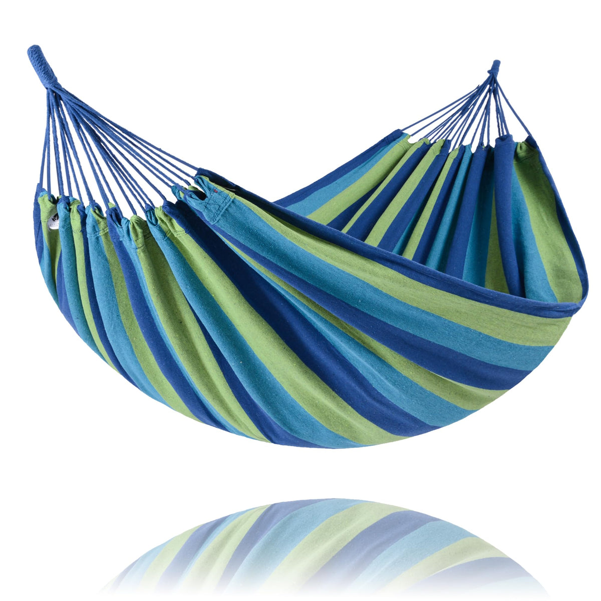 SUNCREAT Large Hammock for Tree, Outdoor Tree Fabric Hammock Only, Coffee Stripes